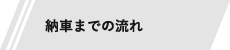 納車までの流れ